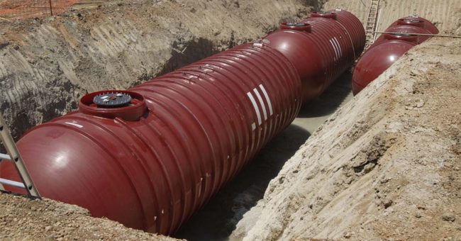 A Buried Oil Tank
