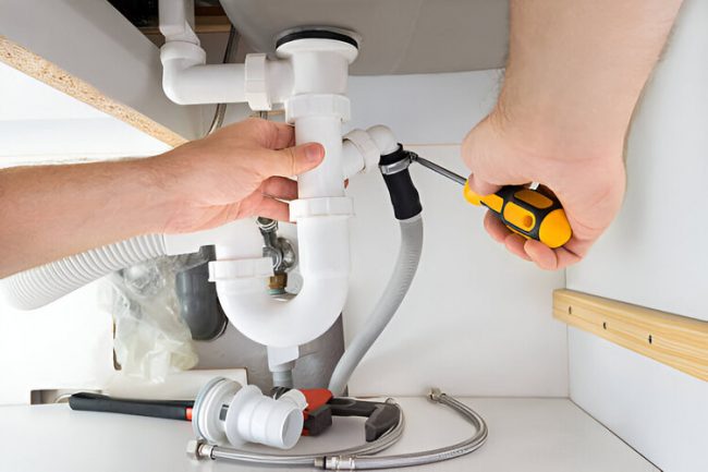 Organizing Fixture Parts and Manuals Under the Sink